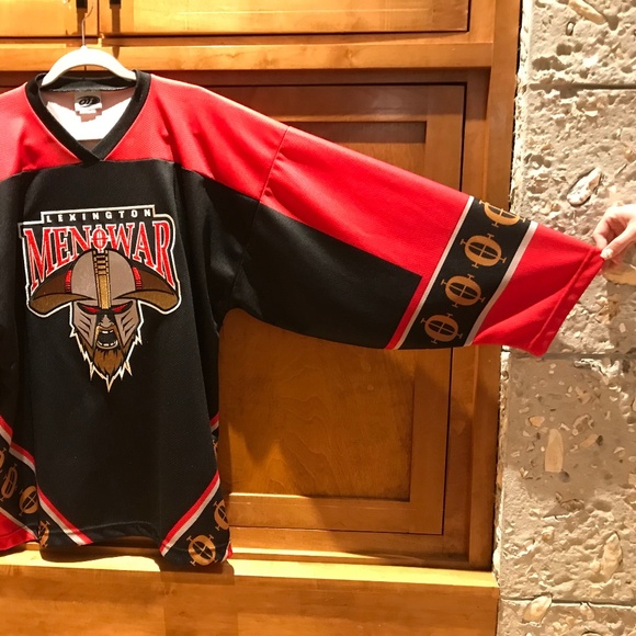 VINTAGE Y2K LEXINGTON MEN O WAR HOCKEY JERSEY - Picture 3 of 7